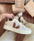 Tênis Feminino VRT Velcro Off/Caramelo